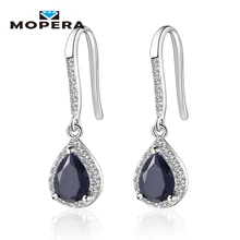 

4 Kinds of Natural Gemstone Drop Earrings Amethyst Garnet Peridot Sapphire Earrings For Women 925 Sterling Silver Fine Jewelry