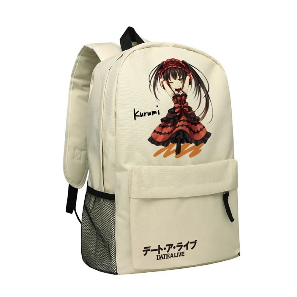 

Girls Backpack Date A Live Tokisaki Kurumi Nightmare School Bag