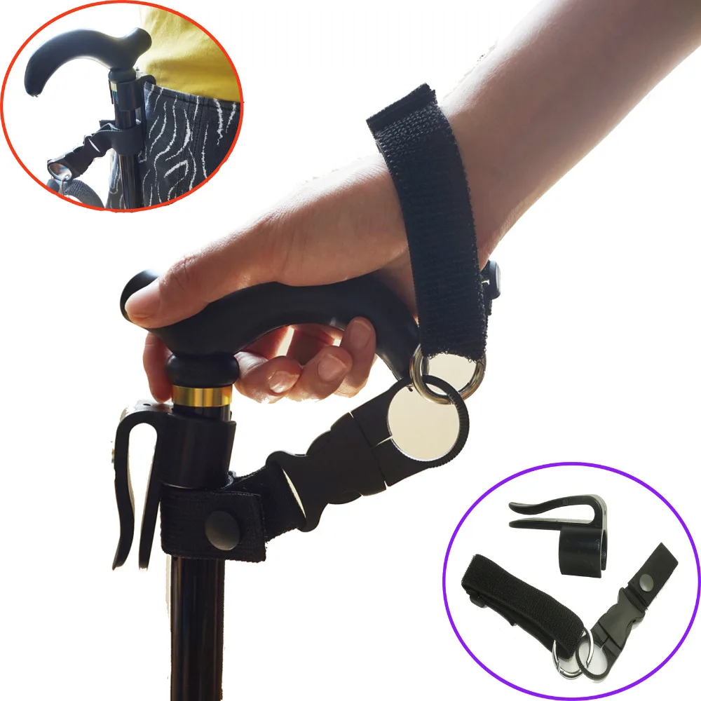 

Walking stick Cane Holder and wrist strap Fit walking sticks and canes in 7/8~1"