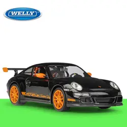 1:24 Welly Porsche 911 (997) GT3 RS литой модельный автомобиль