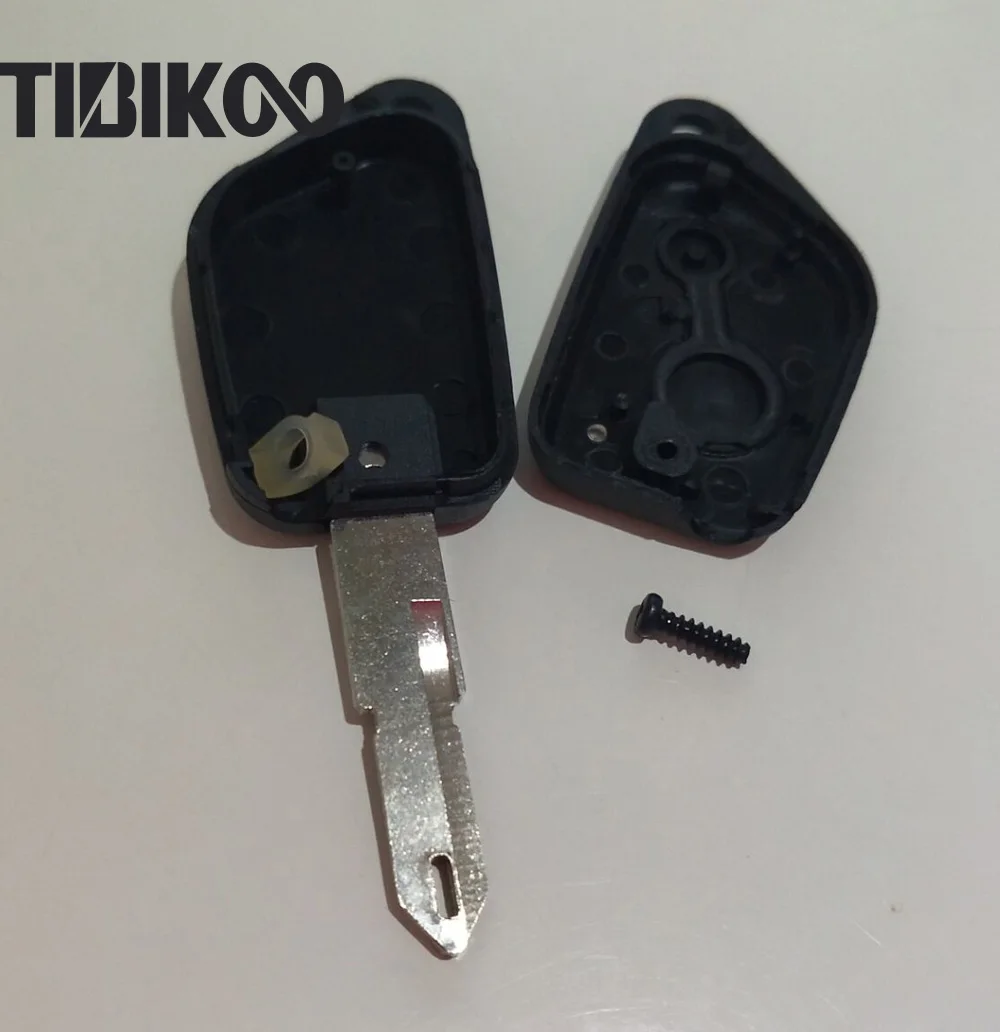 2 Buttons Key Shell For Peugeot 106 205 206 306 307 405 406 With 53# Key Blade (22)-1