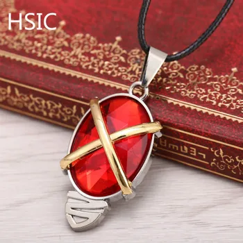 

HSIC Dropshipping Cosplay Anime Shakugan No Shana Alastor Metal Necklace Rope Chain Red Pendant Gifts for Fans 10473