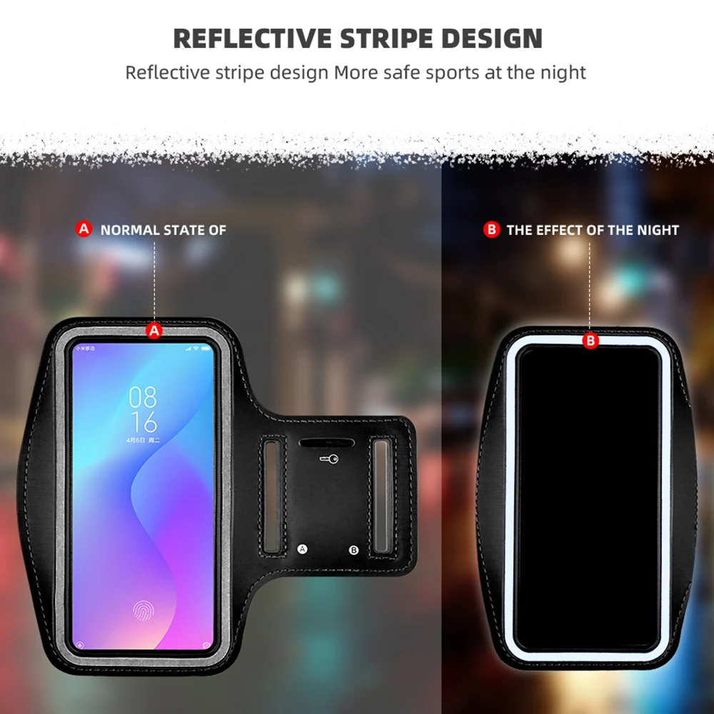 Для xiaomi redmi k20/k20pro универсальная наружная наручная сумка для бега, спортивный чехол на руку для езды на велосипеде Спортивная тренировка нарукавная Повязка Чехол водонепроницаемый