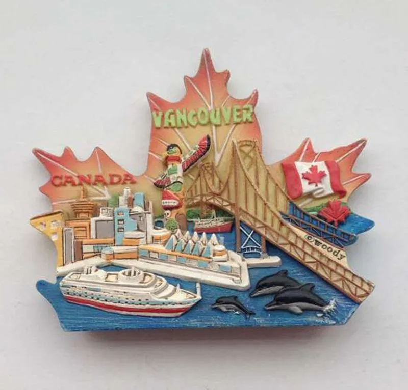 Buy Hot Sale Canada Vancouver Maple Leaf 3D Fridge