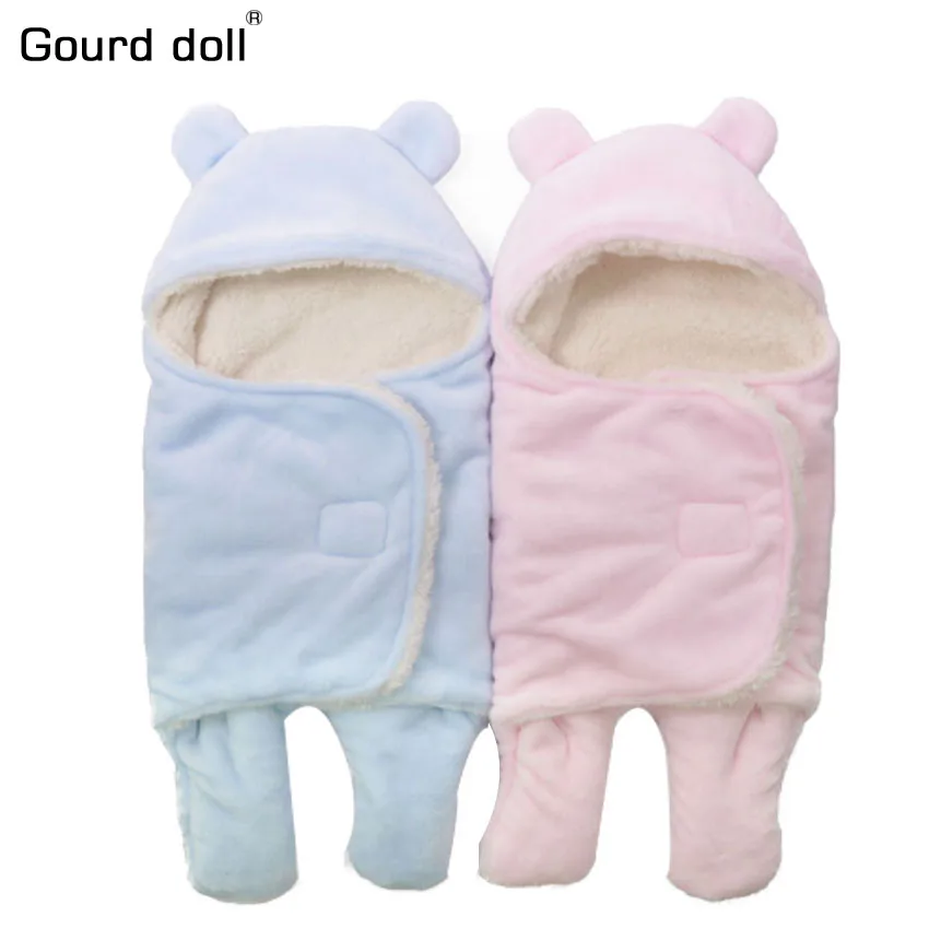 

Baby winter Swaddle Wrap Soft Envelopes for Newborns 0-4 Month, Baby Sleeping Bag as Infant sleepsack blanket & swaddling