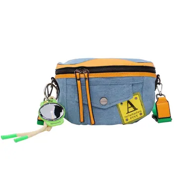 

Baochili A new cross-body bag with a wide strap and contrasting colors in 2019