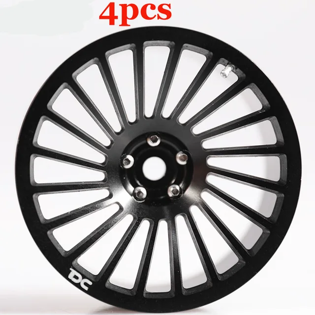 Best Offers 4Pcs/lot DC Simulation Metal Wheel Hub Upgrade Accessories Wheel Rim for RC Model Cars Spare Parts Drift Car IDN Wheel Hub+6