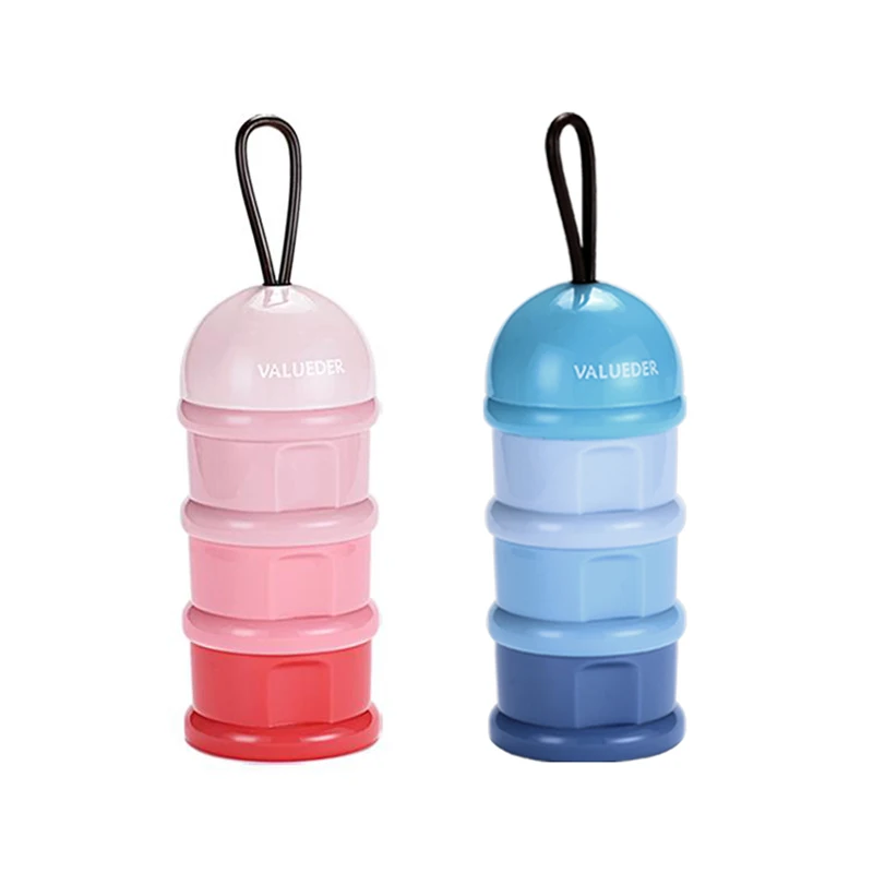 VALUEDER детские бутылочки с молочным порошком коробка набор BPA бесплатно мягкая силиконовая насадка на бутылочку для кормления с едой и закуской контейнер набор для детей