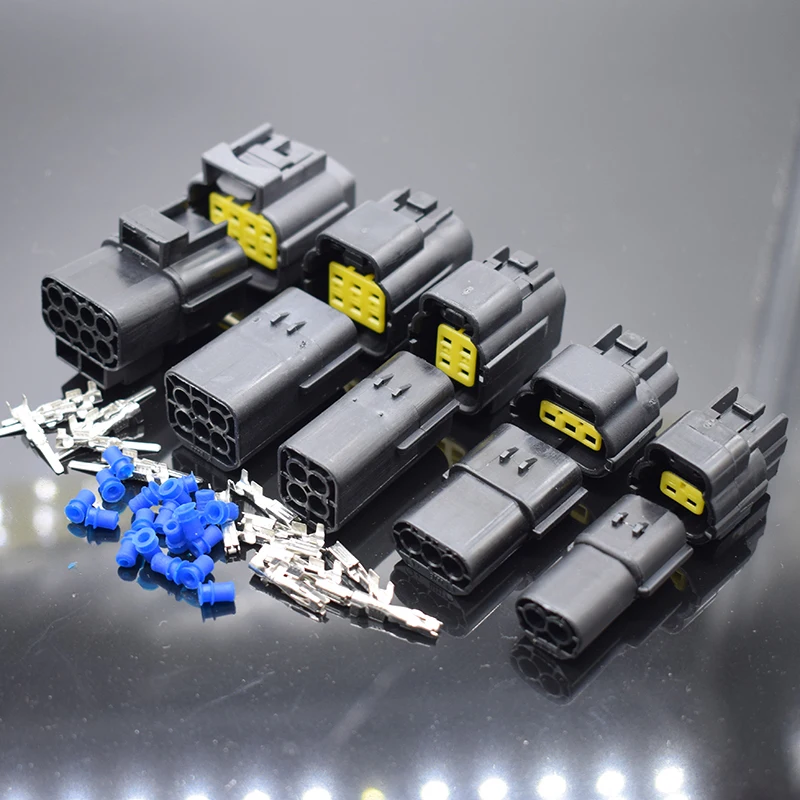 

1set car waterproof connector plug-in male and female docking plug 1p-16p