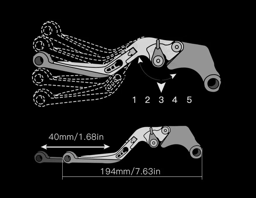 CNC Алюминиевые мотоциклетные регулируемые Складные Выдвижные тормозные рычаги сцепления для HONDA cb650r CB650R CB 650R CB 650 R