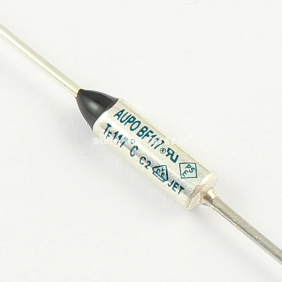 

10 Pcs Per Lot AUPO Thermal Fuse Cutoff TF 117 Degree 250V 10A BF117