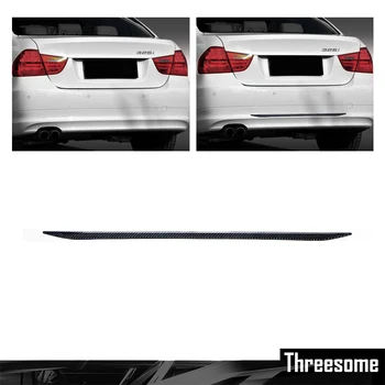 

SRXTZM Carbon Fiber Refit Car Rear Bumper Decoration Strip Trunk Decor Sticker For BMW E90 E92 E93 3 Series 2005-2012
