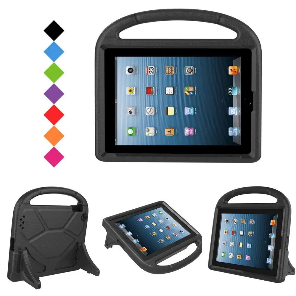 

2017 Shockproof Kids Cover Case for iPad Air 2 iPad Pro 9.7 Cover Cool Handle Stand Tablet Case for funda iPad New 2018 9.7 Kids