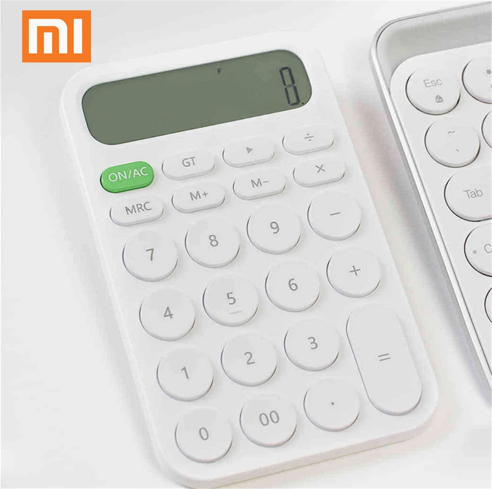 

Xiaomi MIIIW 12 Digit Electronic Calculator Simple design LED Display calculation tool For Office Working Student Stationery