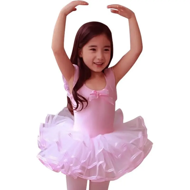 

WEIXINBUY Kids Baby Girls Ballet Dress Children Dance Clothing Costumes Cute Flower Dance Wear Dress Leotard