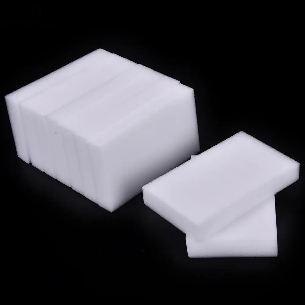 100Pcs Magic Sponges White Cleaner Melamine Sponge for Dish Washing