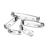 Sauvoo 50pcs/lot Stainless Steel Brooch Base Easy-Lock Pin Back Brooch 14 17 19 25 32mm Bar Glue on/ Sewing on Base Setting ► Photo 3/6