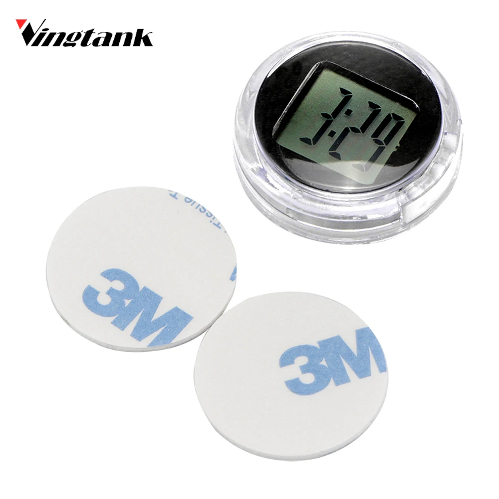Vingtank Universal Motorcycle Clocks Watch Waterproof Stick On Motorbike Mount Watch Moto