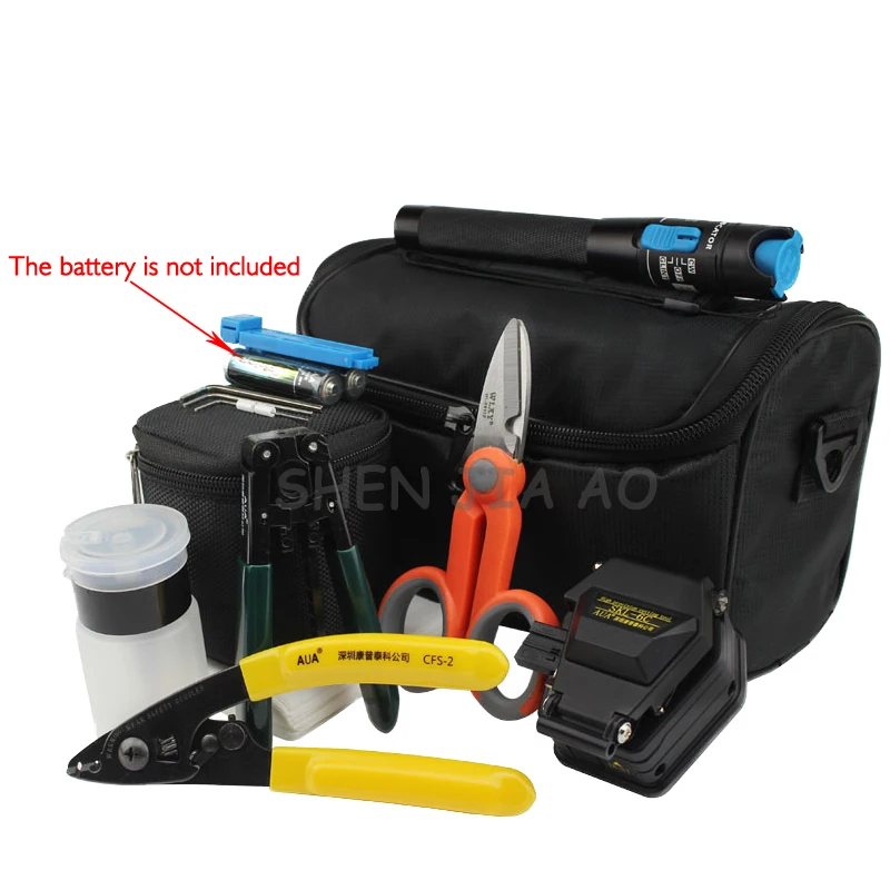 US $49.60 New Optical fiber cold connect tool kit portable optical fiber cutter fusion machine tools kit 1pc