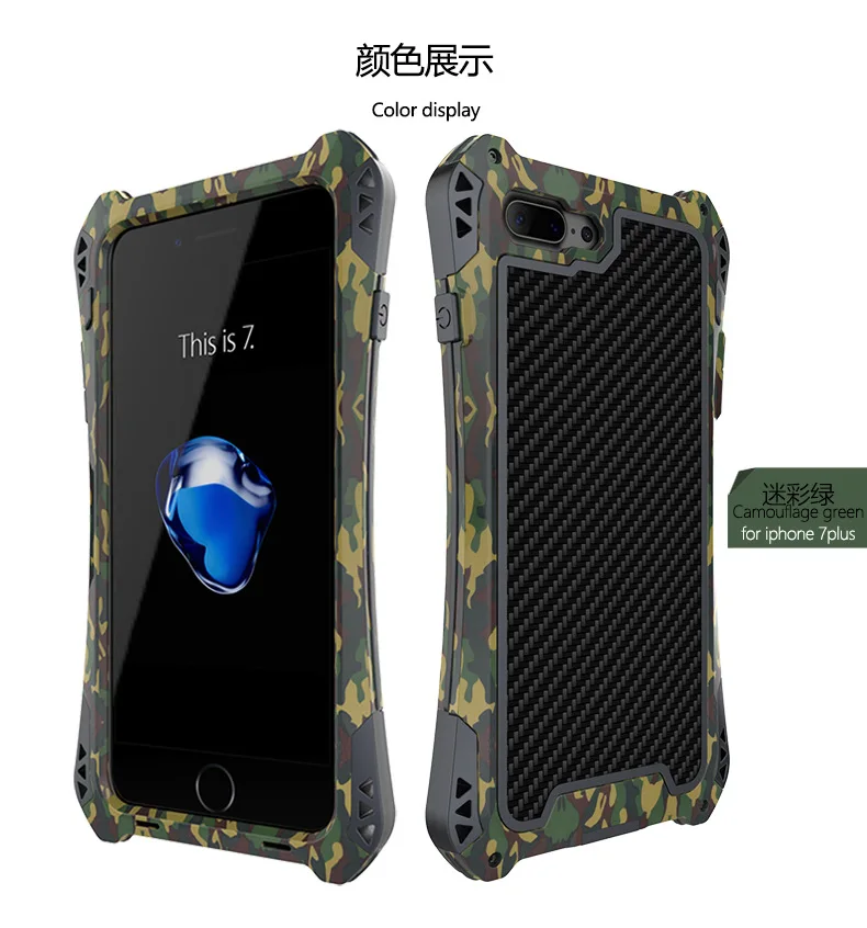 I7 R-JUST AMILA чехол для телефона для iPhone 7 чехол Чехол для iPhone 7 Plus открытый водо-ударный-пыленепроницаемый бампер чехол Coque Capa Funda