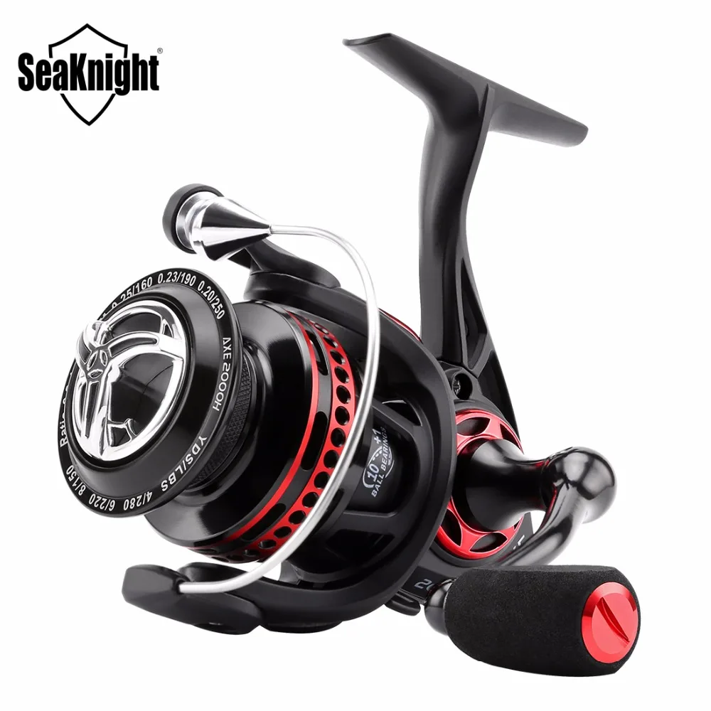 

SeaKnight AXE Spinning Fishing Reel 6.2:1 11BB 2000H 3000H 4000H 6Kg 8Kg 9Kg Drag Full Metal Body Suit For Freshwater Saltwater