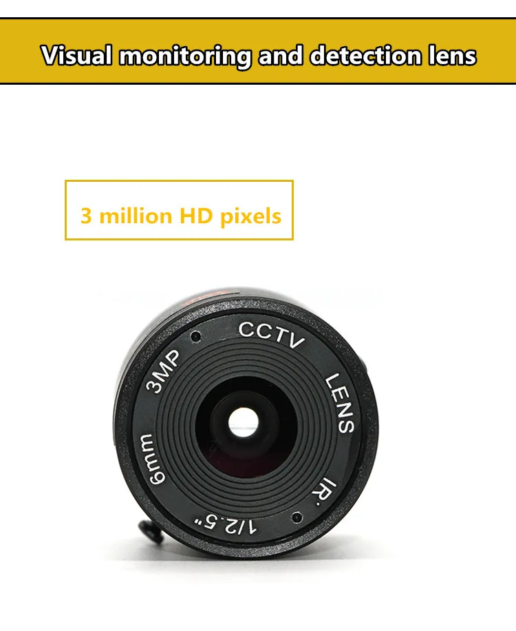 Visual monitoring and detection lens
