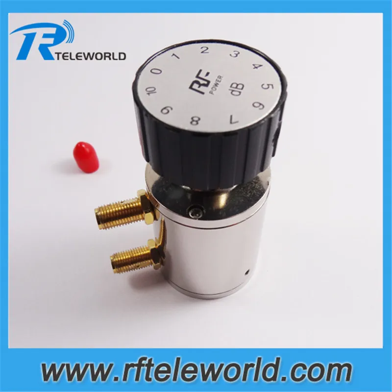 50ohm 6 ГГц 2 Вт 90dB SMA Регулируемый Оптический аттенюатор 10db Ступенчатый аттенюатор