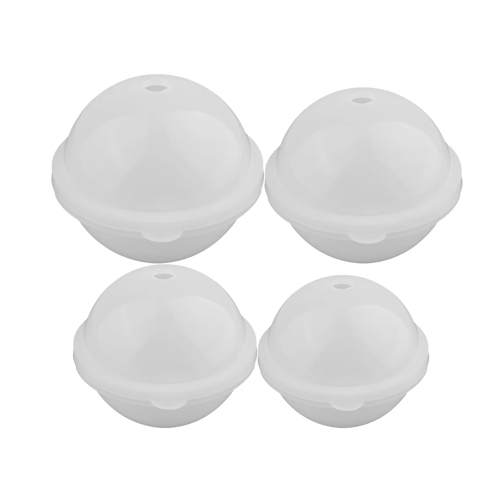 Silicone Balls Mould Epoxy Resin Casting DIY Dried Flower Ornament Jewelry Making Mold Tool -  Large Round Sphere, Multi Size