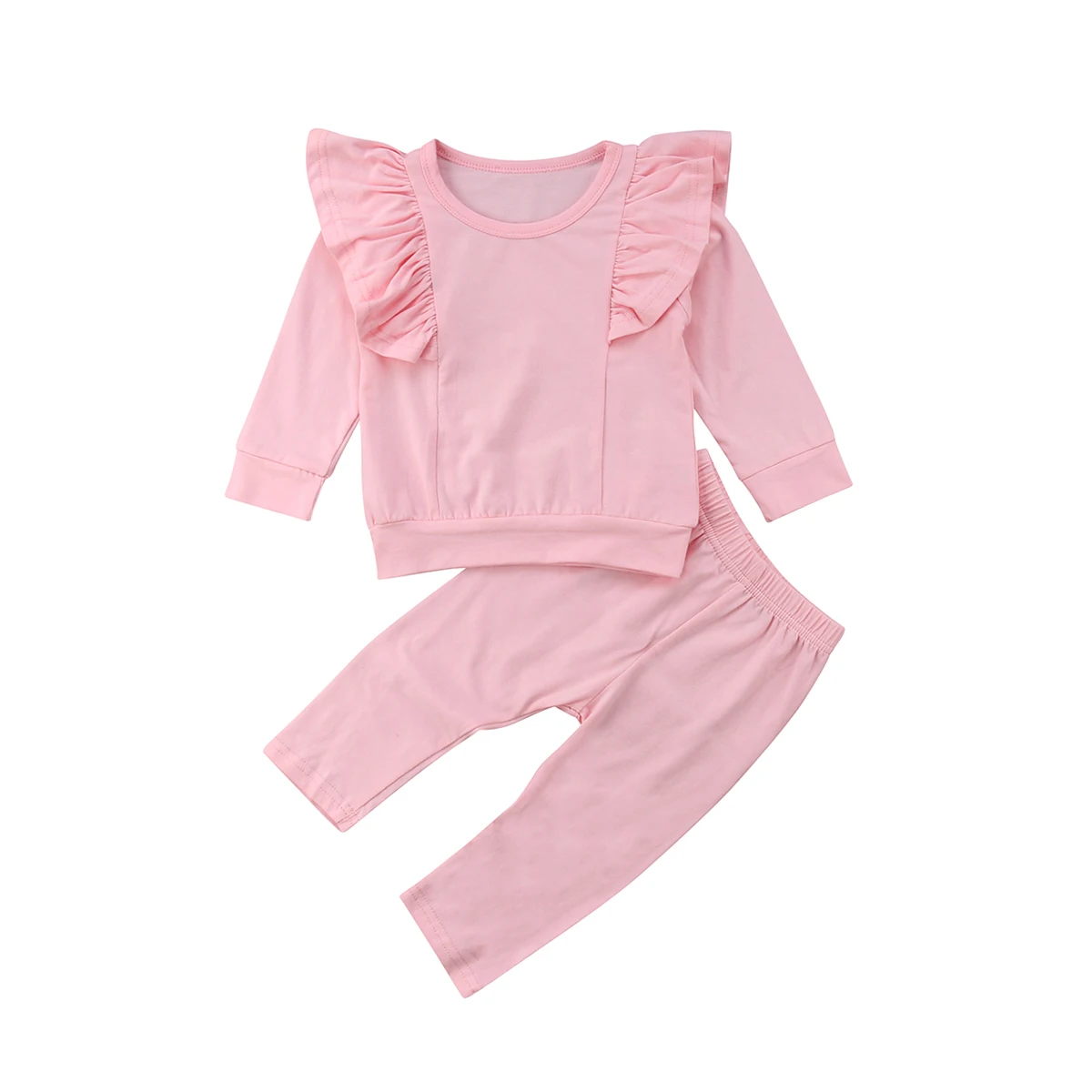 Adorable toddler kids new fashion baby girl cute clothing set long 
