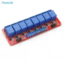 Fannyda 8 способ Channel 5 В 12 В релейный модуль Совет щит с анод Поддержка высокий и низкий уровень запуска для Arduino