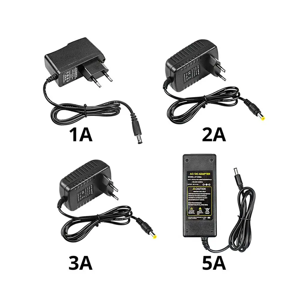 Универсальный 5 В/12 В/24 В блок питания постоянного тока 1A 2A 3A 5A трансформатор переменного тока 110 В 220 В постоянного тока 5 в 12 В 24 В Светодиодный драйвер для светодиодной ленты