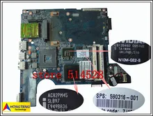 original laptop motherboard for HP CQ40 JAL50 LA-4103P 590316-001 INTEGRATED DDR2 SOCKET PGA 478 100% Test ok