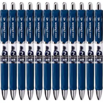 

0.7mm push-type gel pen for school office doctor signature prescription pen student learning stationery blue black optional