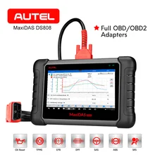 AUTEL MaxiDAS DS808 OBD2 Scanner Car Diagnostic Tool Automotive Key Fob Programming ABS ECU Coding Code Reader PK MS906 DS708