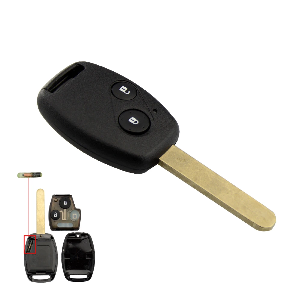 Okeytech 2 кнопки дистанционного ключа автомобиля 315/433 МГц чипа ID46/ID48 для Honda CR V HR