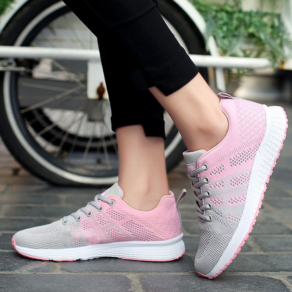 Zapatillas para correr para mujer, transpirables de deporte, zapatillas ligeras, zapatillas de deporte informales resistentes, zapatillas con Zapatos, zapatillas|Zapatillas de correr| AliExpress