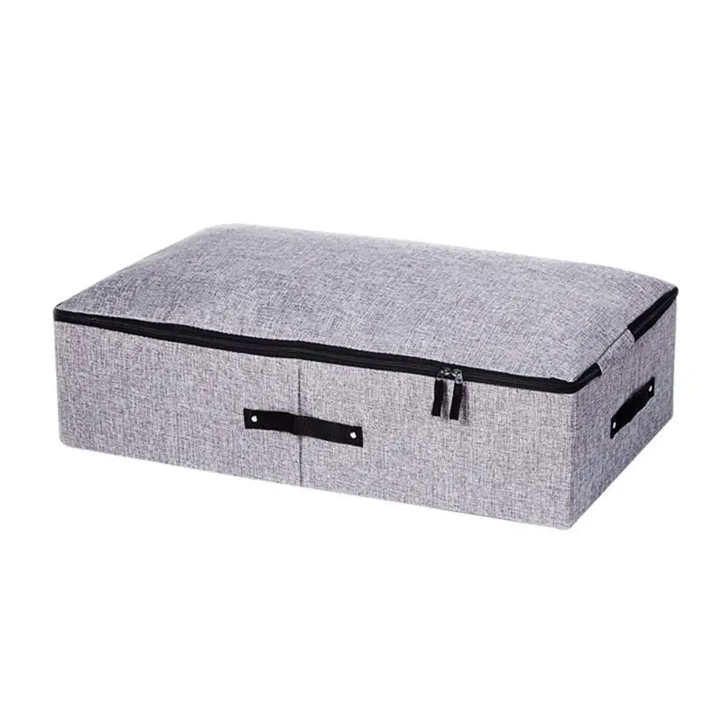 1 шт., коробка для хранения из хлопка и льна, складные ящики для хранения одежды, чехол-органайзер для одежды, игрушки, контейнер для спальни