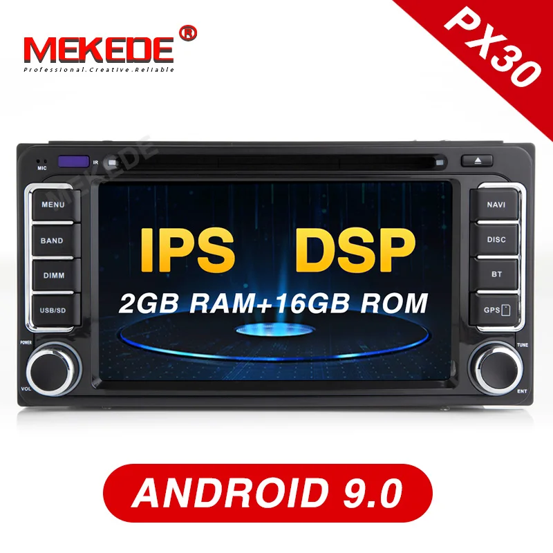 Автомобильный DVD плеер Mekede Android 9 0 радио GPS Navi для Toyota Camry Viso Vitz Corolla RAV4 Proda