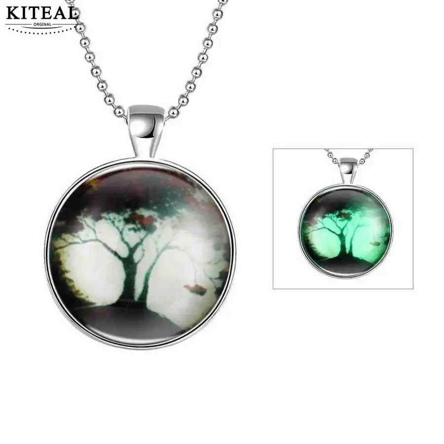 KITEAL Hot Sale Glowing in the dark Clear Neuter pendants Fire tree glow bisuteria horloge | Украшения и аксессуары