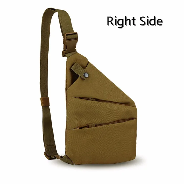 Outdoor Chest Bag Tactical 600D Hunting Bags Sports Shoulder Pouch Left