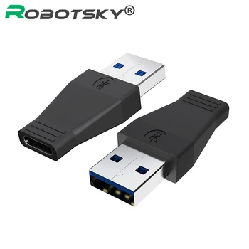 

New USB 3.1 to Type C USB-C Female to USB 3.0 Male Port adapter for Phones Notebook Hubs Hard Disk