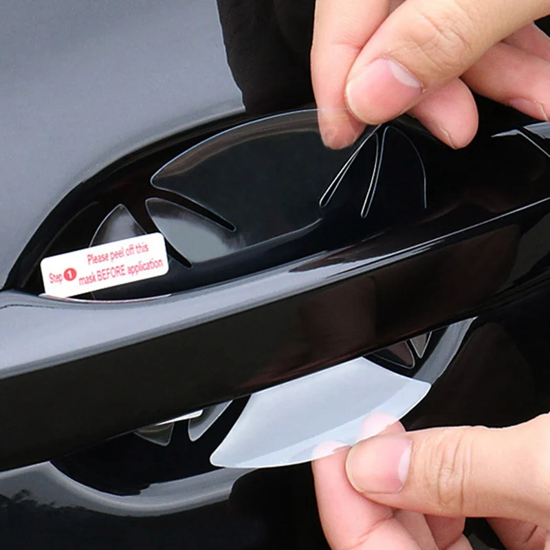 

4Pcs/Set Car Door Sticker Scratches Resistant Cover Body Decoration Auto Handle Protection Car-styling For Mazda Atez CX-4 CX-5
