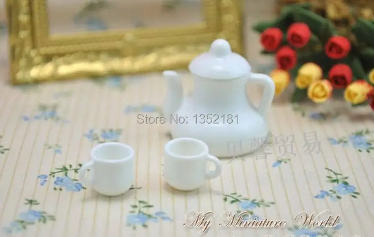 

1:12 Cute MINI Dollhouse Miniature kitchen tea set teapot tea cup