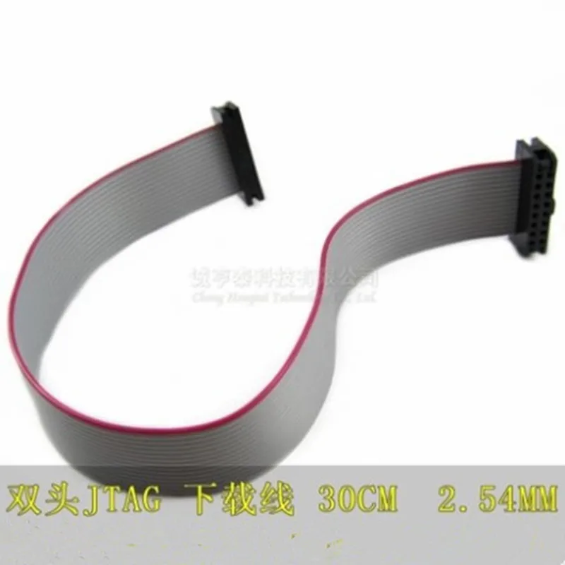 5 шт./лот FC 20P 2 54 мм Шаг JTAG AVR скачать Кабельный разъем серый плоский кабель для