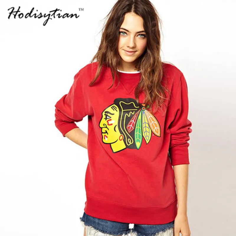 2018 New Women Sweatshirt Autumn Lovely Print Christmas