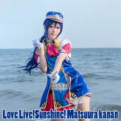 [Настройка] аниме Love Live! солнце! matsuura Kanan Happy вечерние поезд Aqours Пробуждение форма lovelive Косплэй костюм Бесплатная доставка