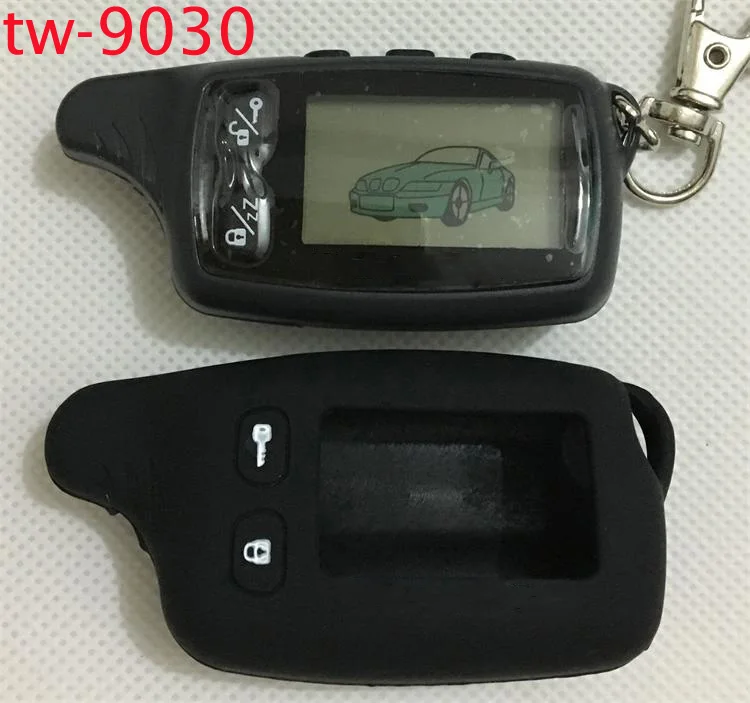 TW9030 LCD Remote Control Key Fob + Tamarack Silicone Case for Russian Version TW 9030 two way car alarm system Tomahawk TW-9030 TW9030 LCD Remote Control Key Fob + Tamarack Silicone Case for Russian Version TW 9030 two way car alarm system Tomahawk TW-9030