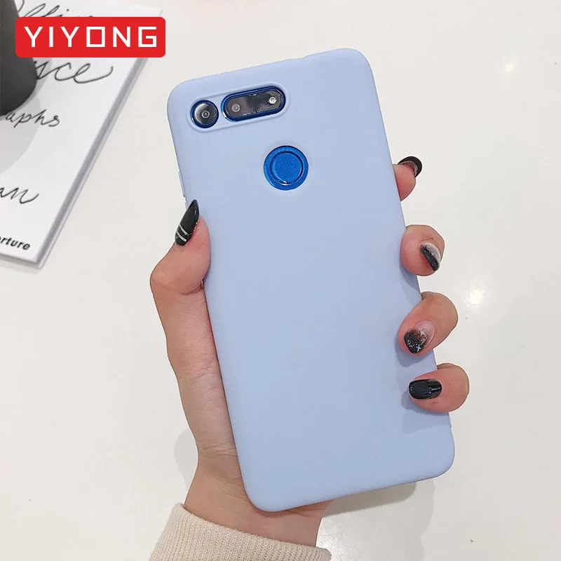 Honor View 20 V10 V9 Case YIYONG Slim Soft Coque For Huawei Pro 20i Lite Liquid Silicone Cover 10 8X Max |