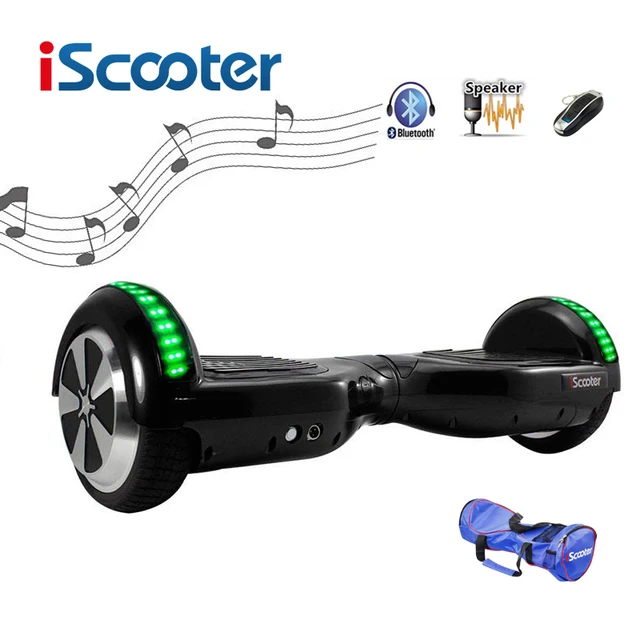Бесплатная доставка iScooter Hoverboard bluetooth 6.5 дюймов 2 Колеса Разумный Баланс Электрический Скутер самостоятельно Балансировки Скейтборд giroskuter