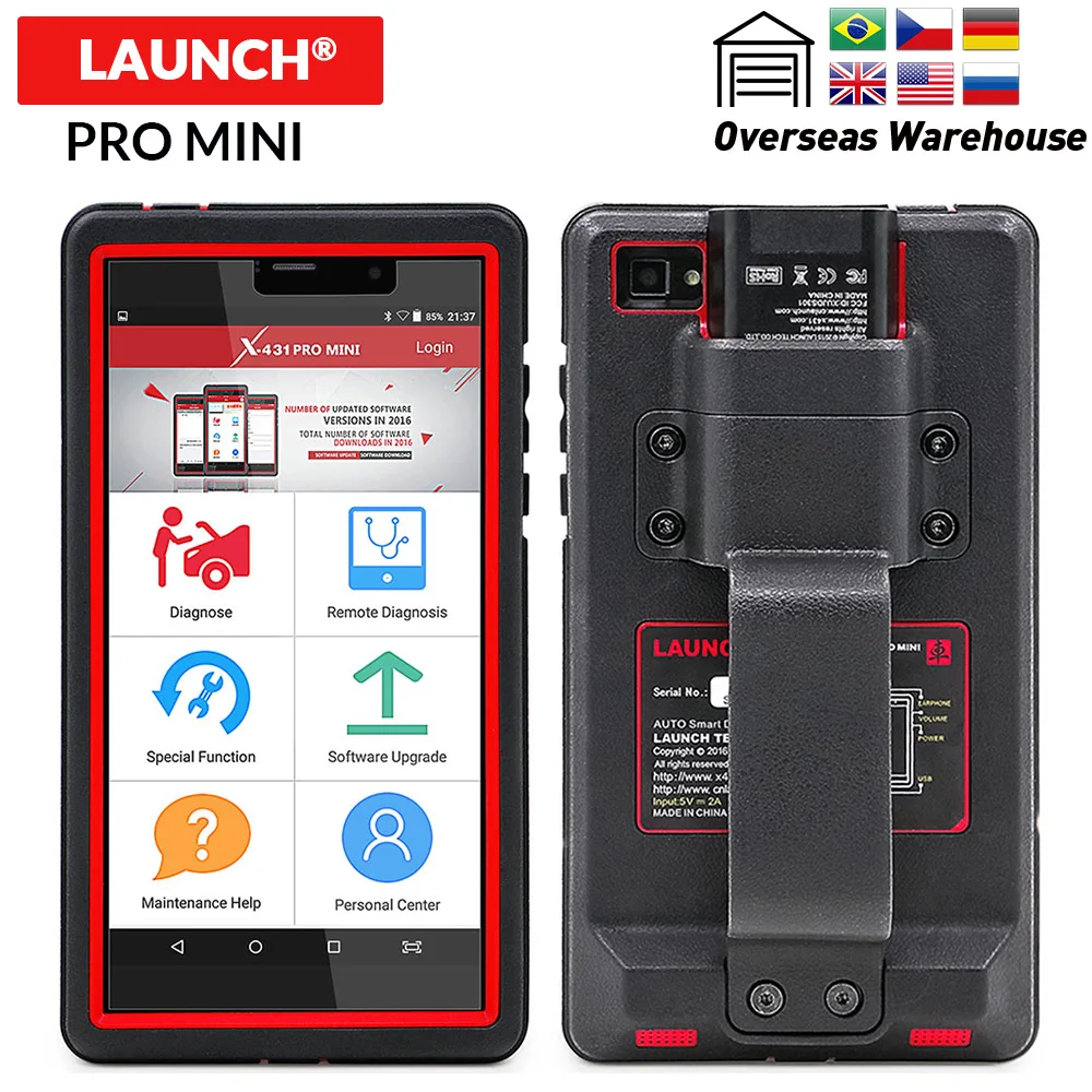 

Launch X431 Pro mini Full system diagnostic tool obd2 Scanner X-431 pro mini 2 years Free update online DHL free